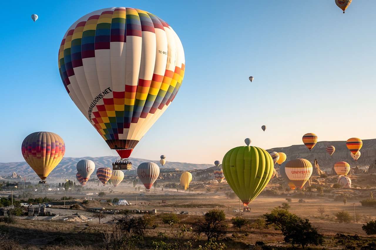 Horkovzdušné balóny skládačky online