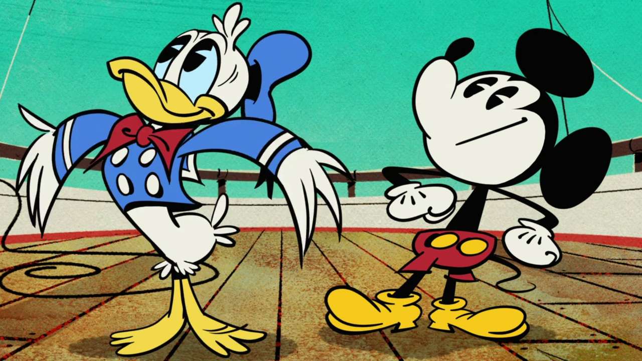 Donald Duck und Miki Maus Puzzlespiel online