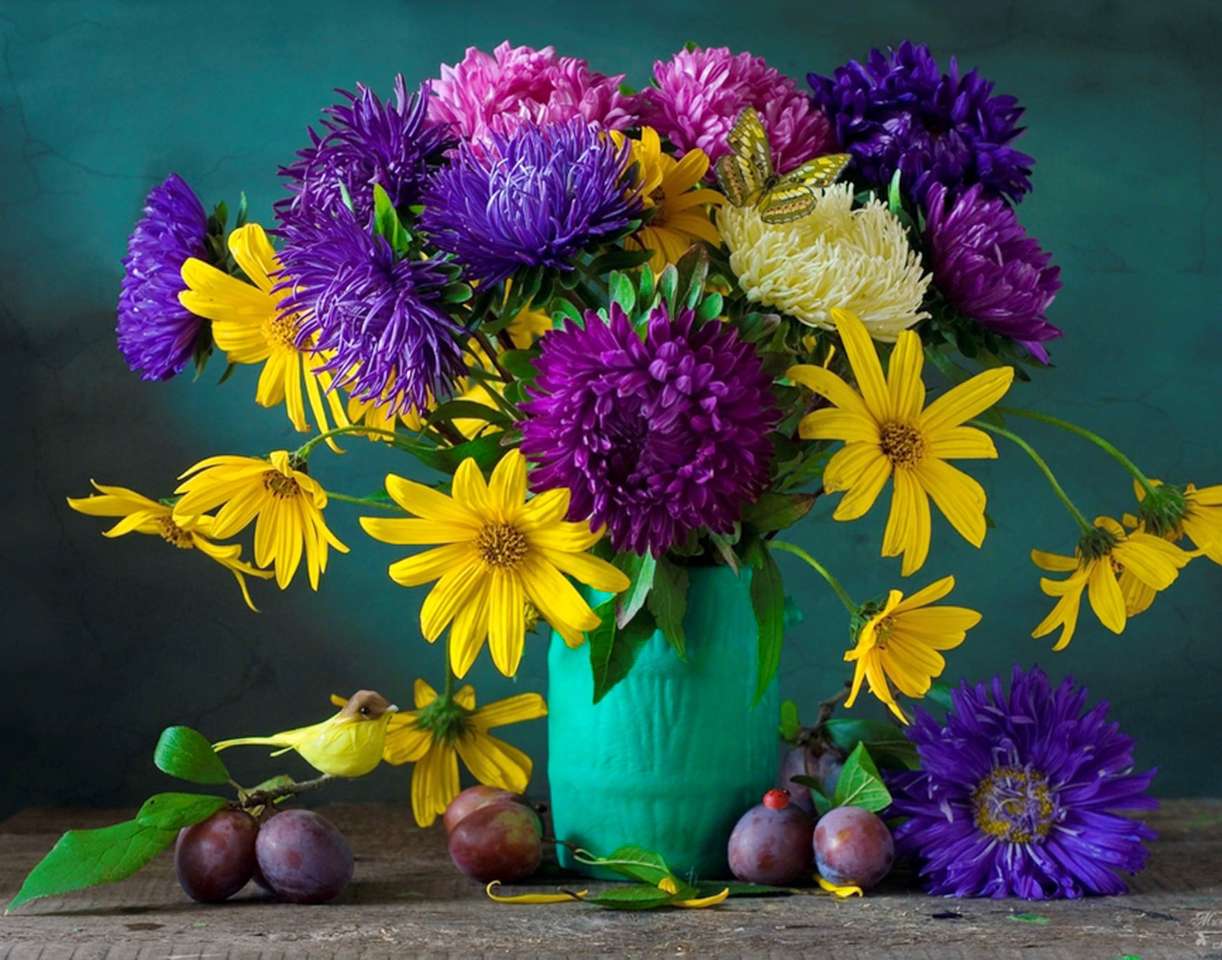 La magia di un bouquet colorato delizia puzzle online
