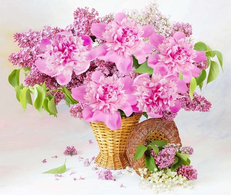 Un magnifique bouquet printanier, puzzle en ligne