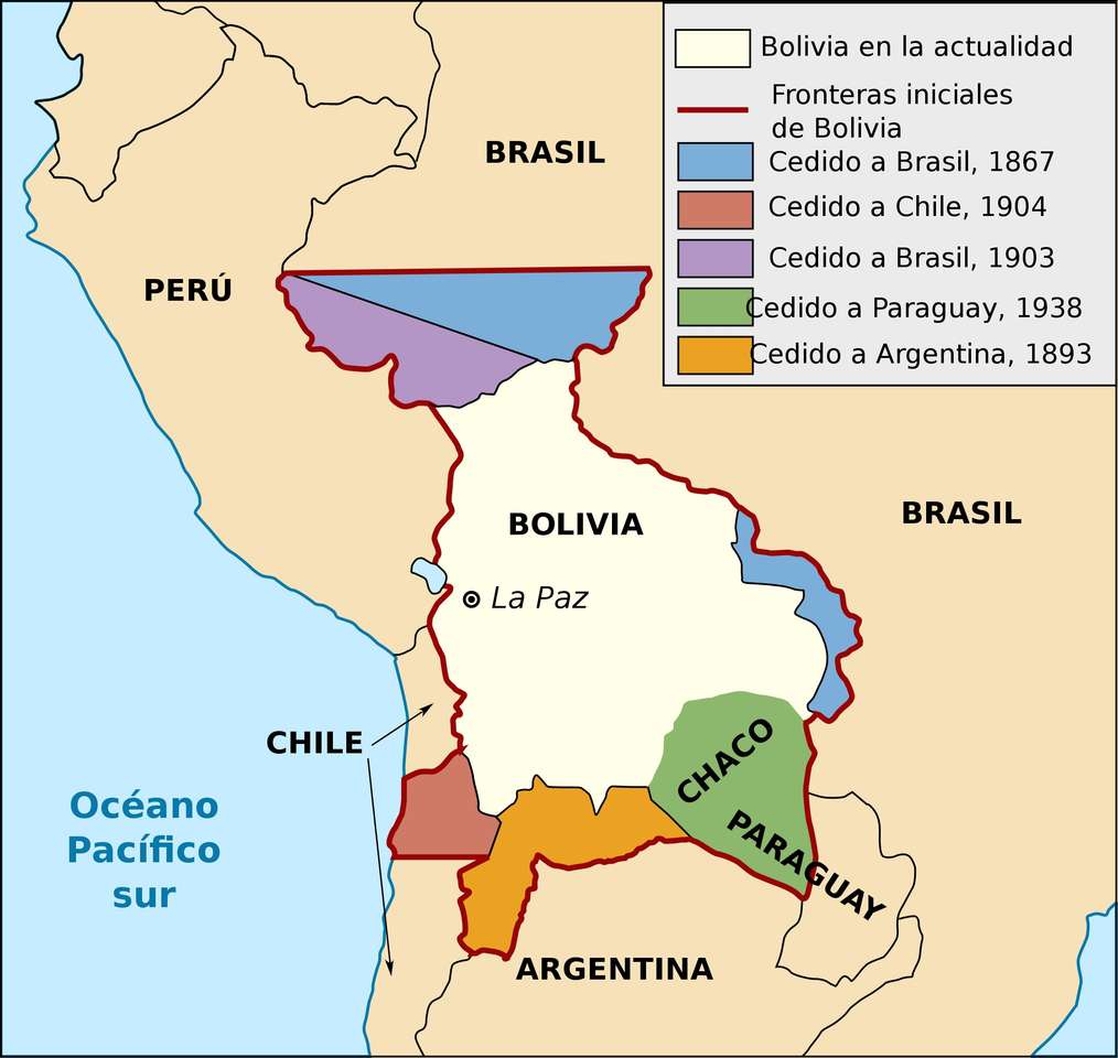 Perdite territoriali boliviane puzzle online
