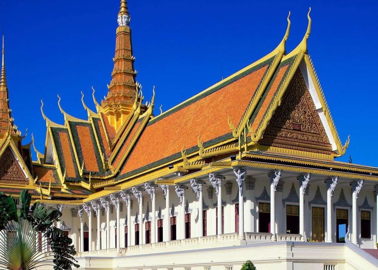 Дворец в Камбодже онлайн-пазл