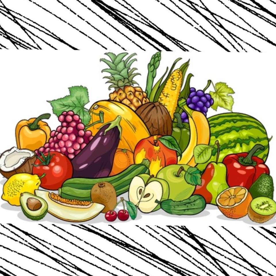 φρούτα και λαχανικά online παζλ