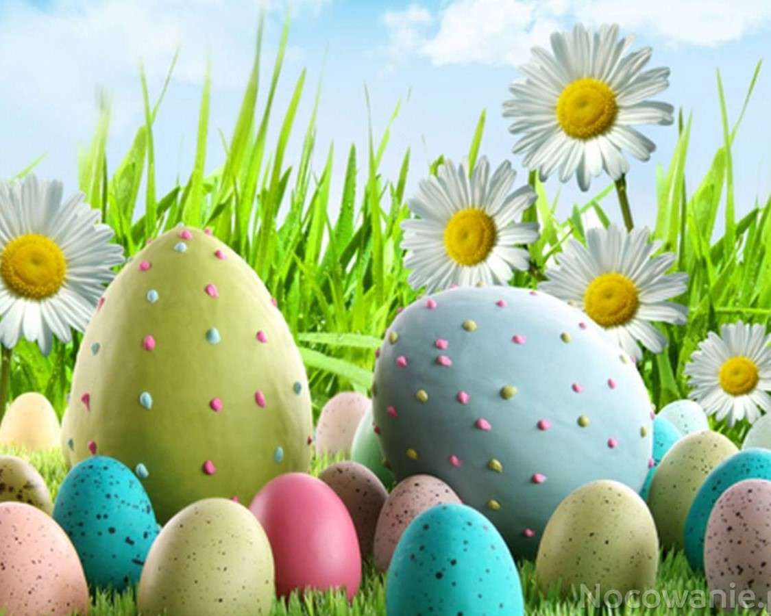 Pasztell húsvéti tojás online puzzle
