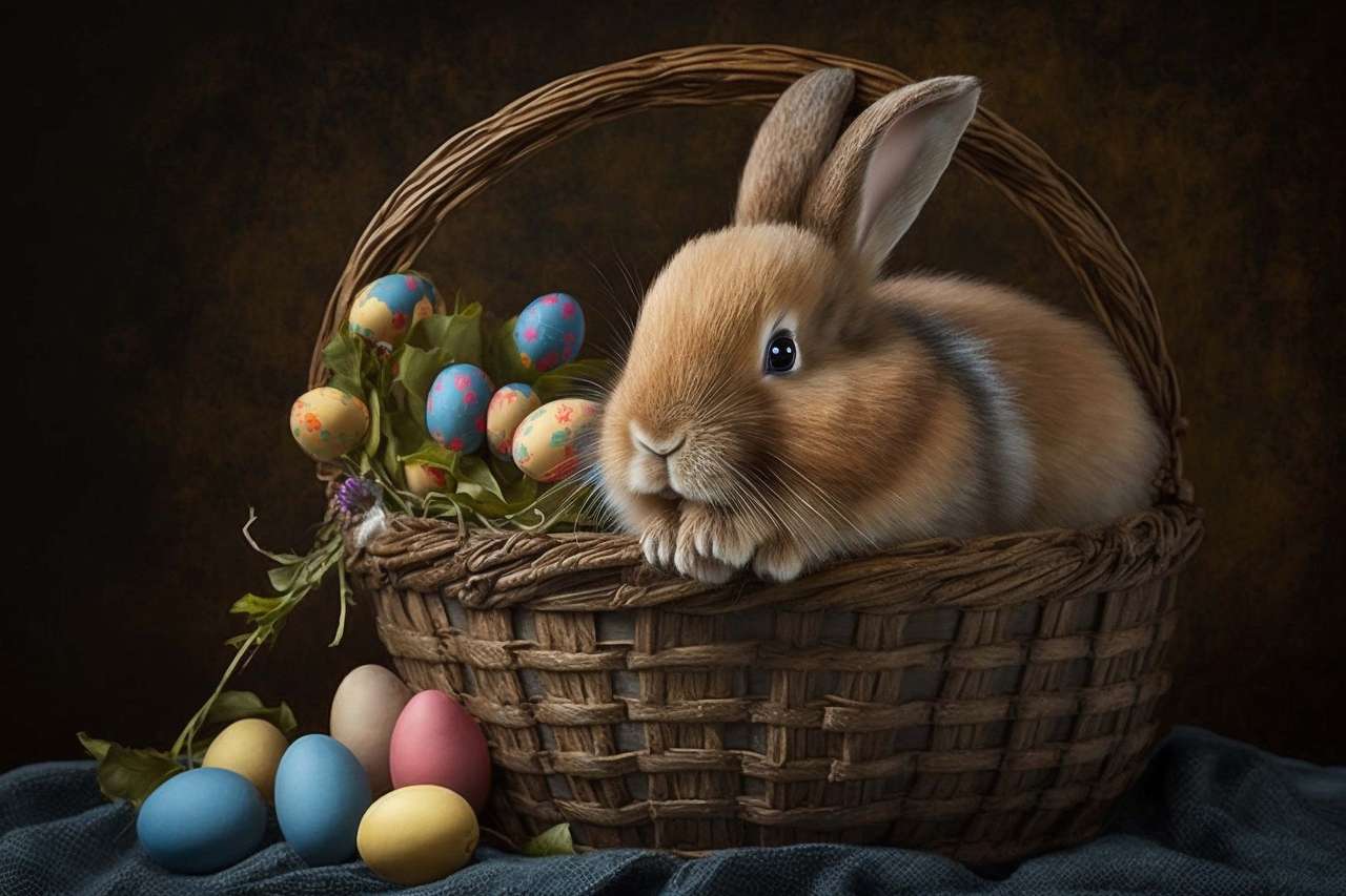 Bunny in the basket online puzzle