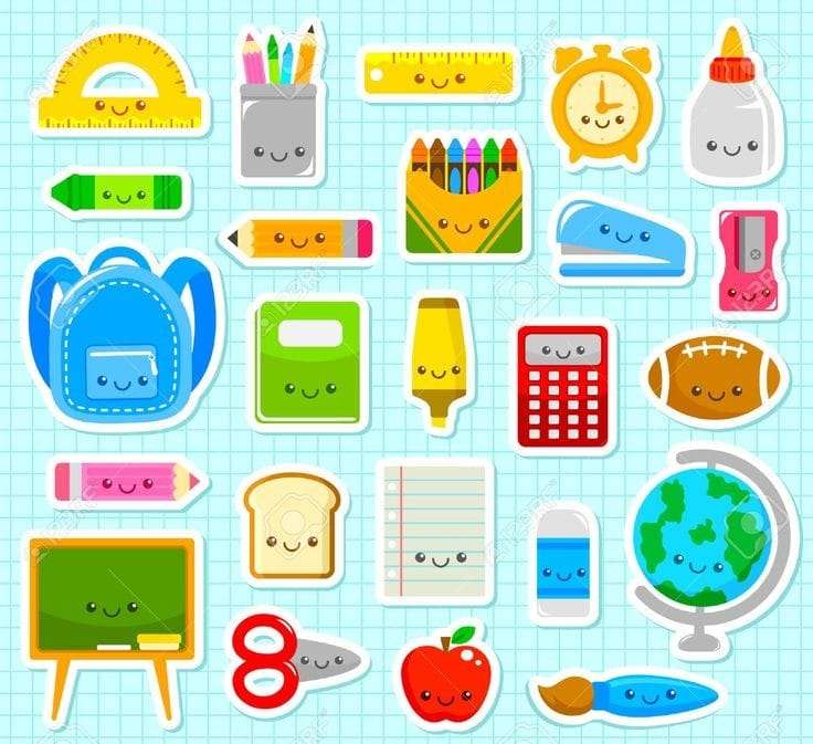 oggetti scolastici puzzle online