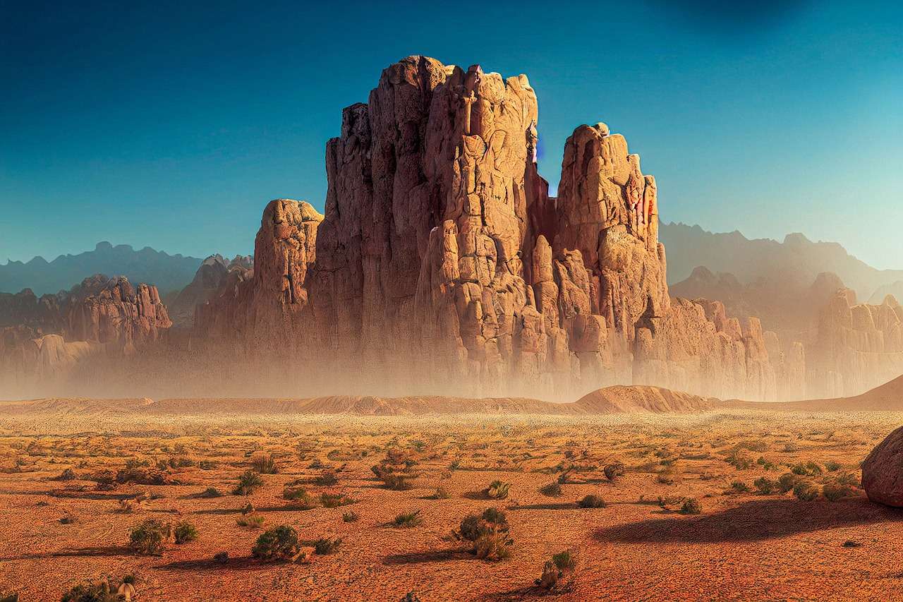 Woestijn Rotsen legpuzzel online