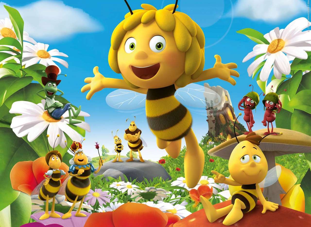 Пчеличката Мая онлайн пъзел