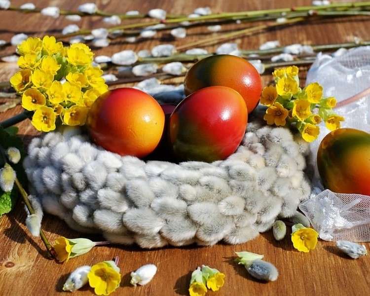 Húsvéti dekorációk kirakós online