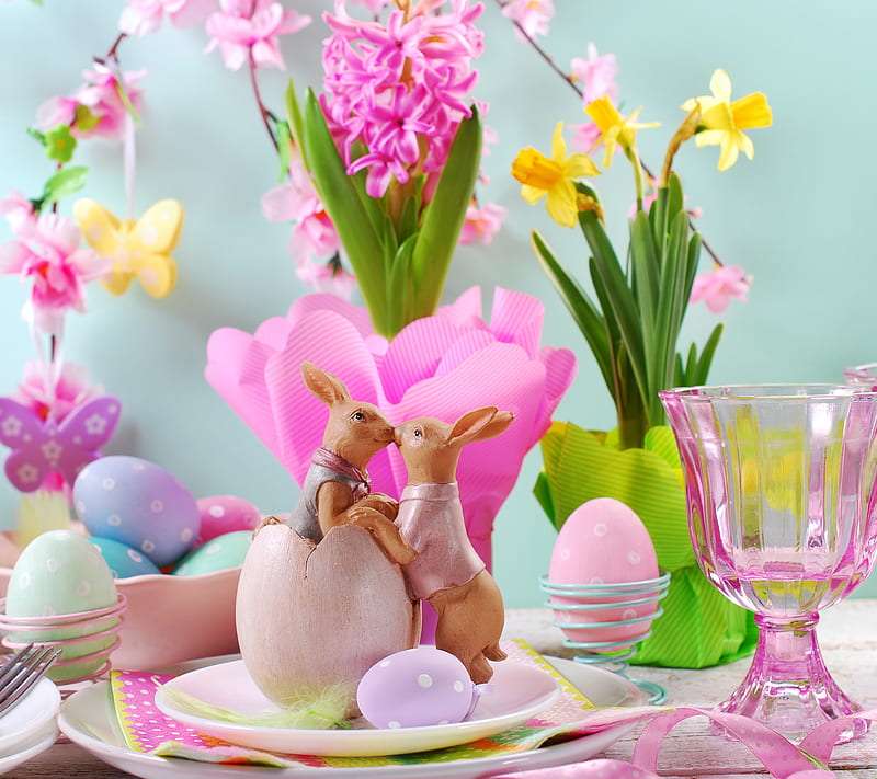 Csodálatos húsvéti dekoráció online puzzle