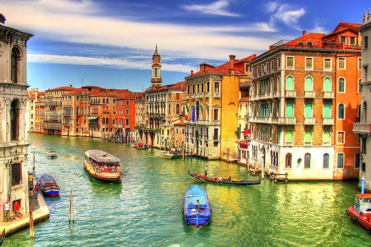 Venedig - Stadsbildens charm pussel på nätet