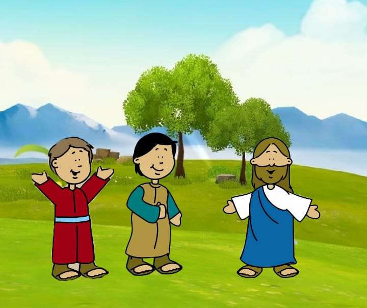 Gesù con Filippo e Natanaele puzzle online