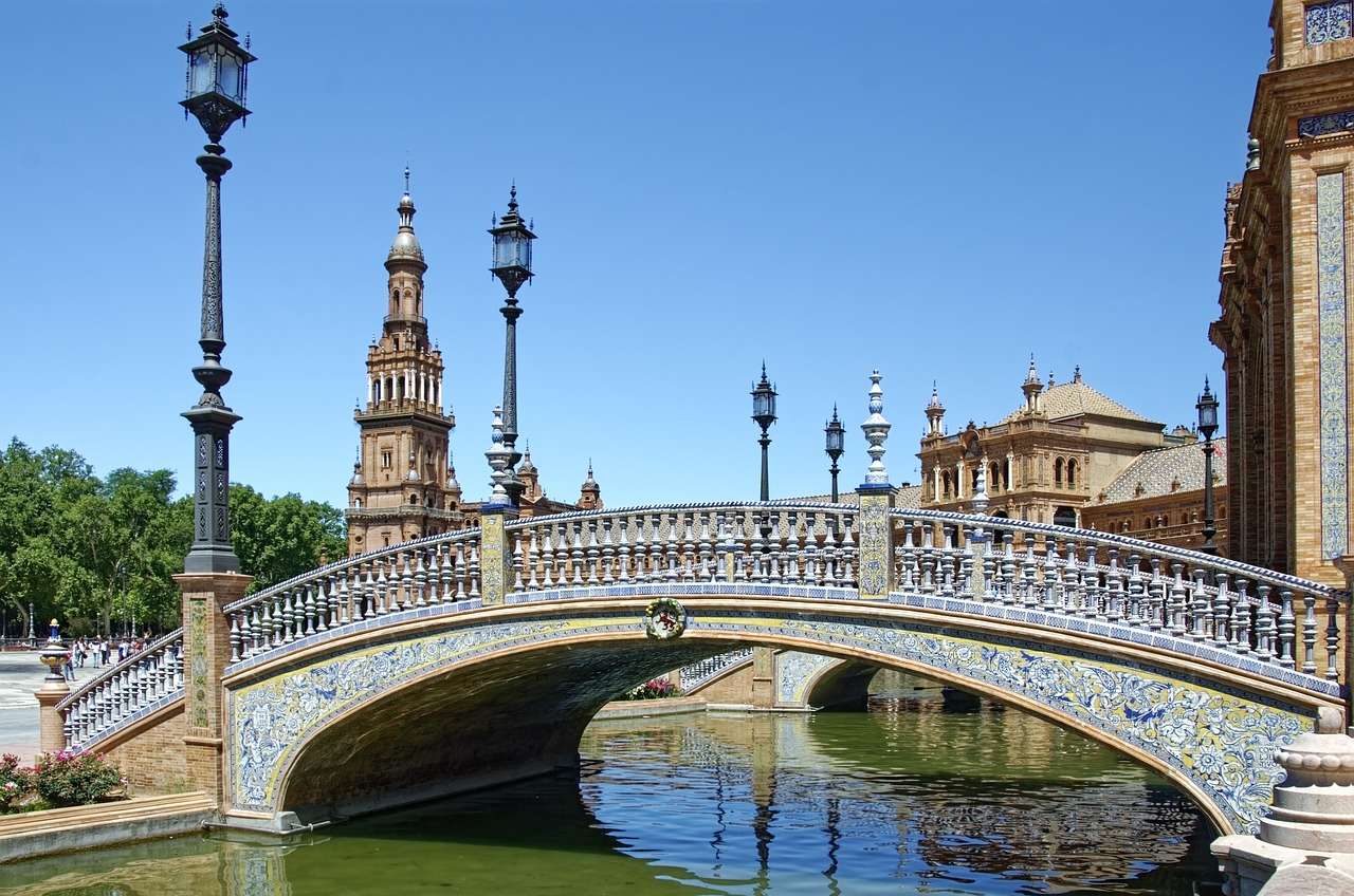Sevillas historiska centrum pussel på nätet