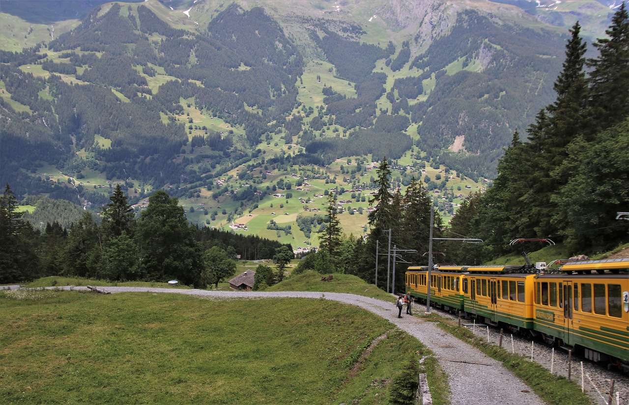 Spoorweg Alpen online puzzel