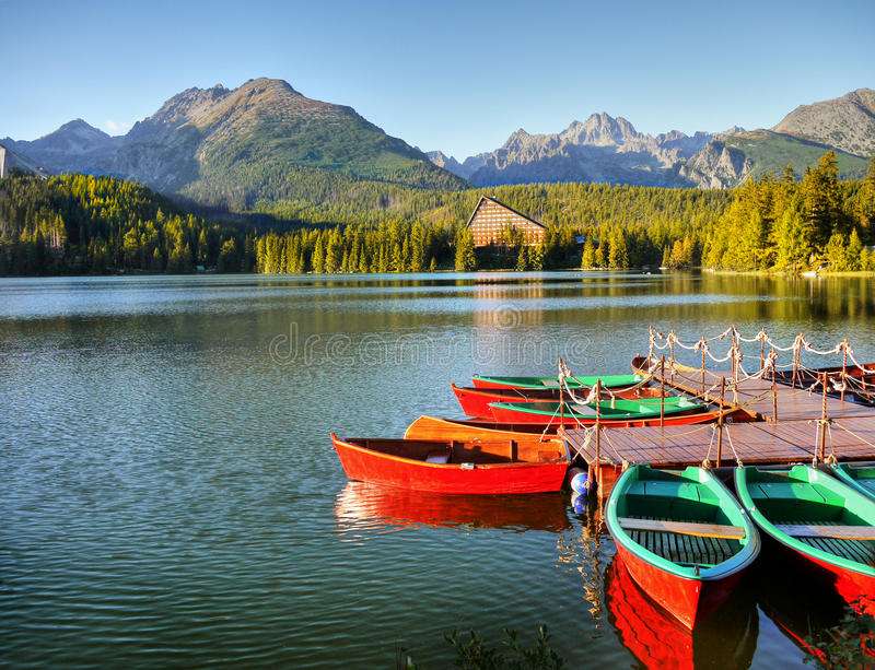 Lake with moored boats jigsaw puzzle online