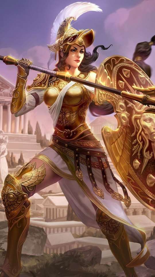 Athena mytologi pussel på nätet