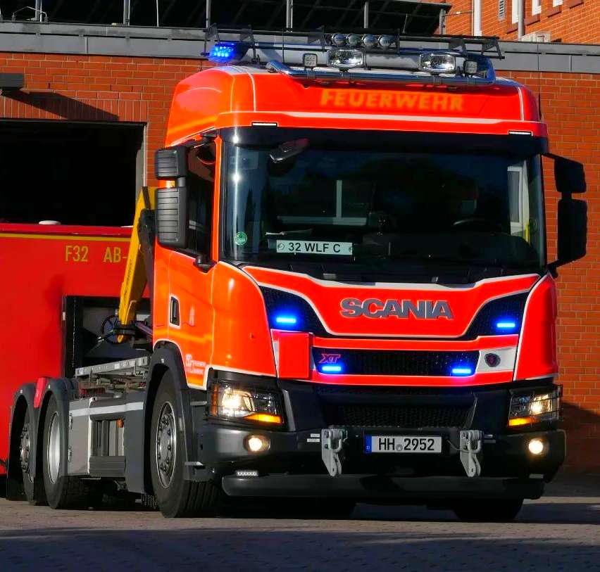 Scania tűzoltóság online puzzle