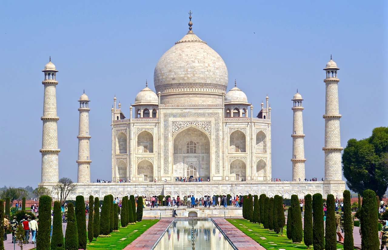 Taj Mahal Indien pussel på nätet