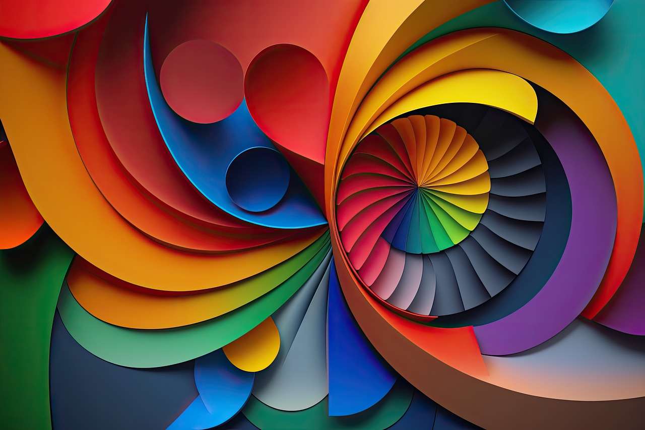 redemoinhos coloridos quebra-cabeças online