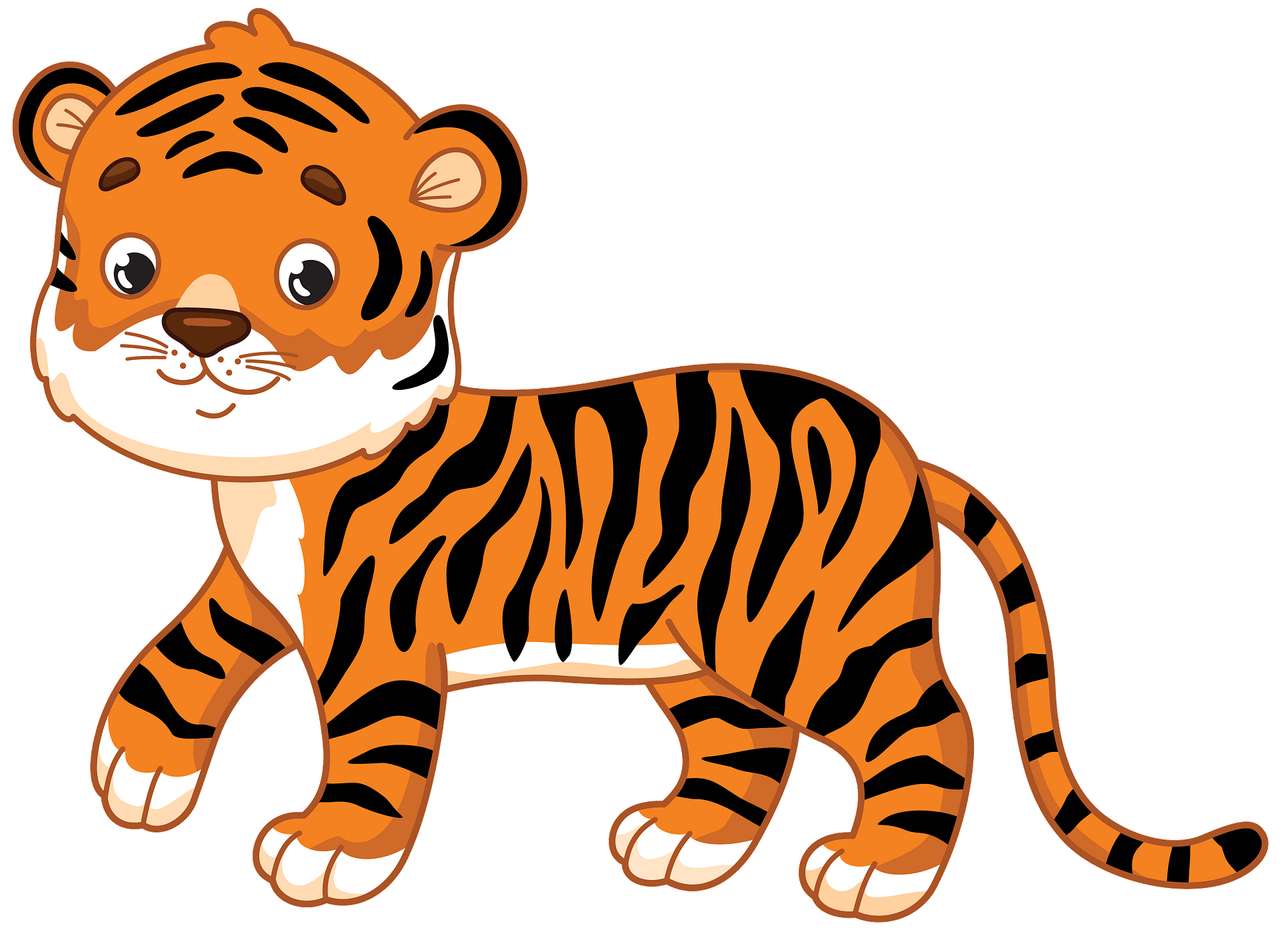 склади пазл тигр puzzle online