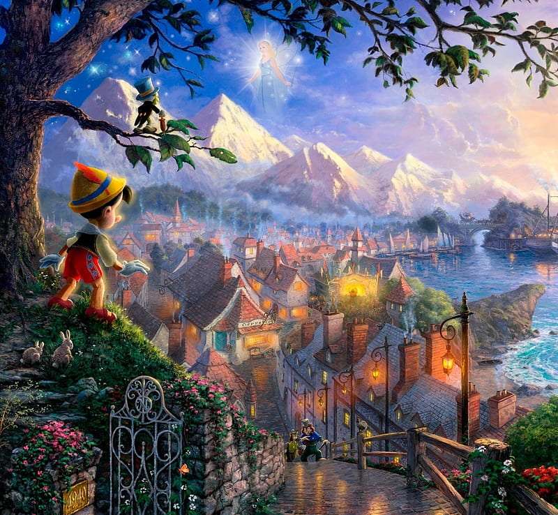 Pinocchio and his adventures jigsaw puzzle online