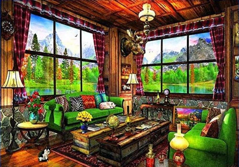 Een mooie rustieke kamer online puzzel