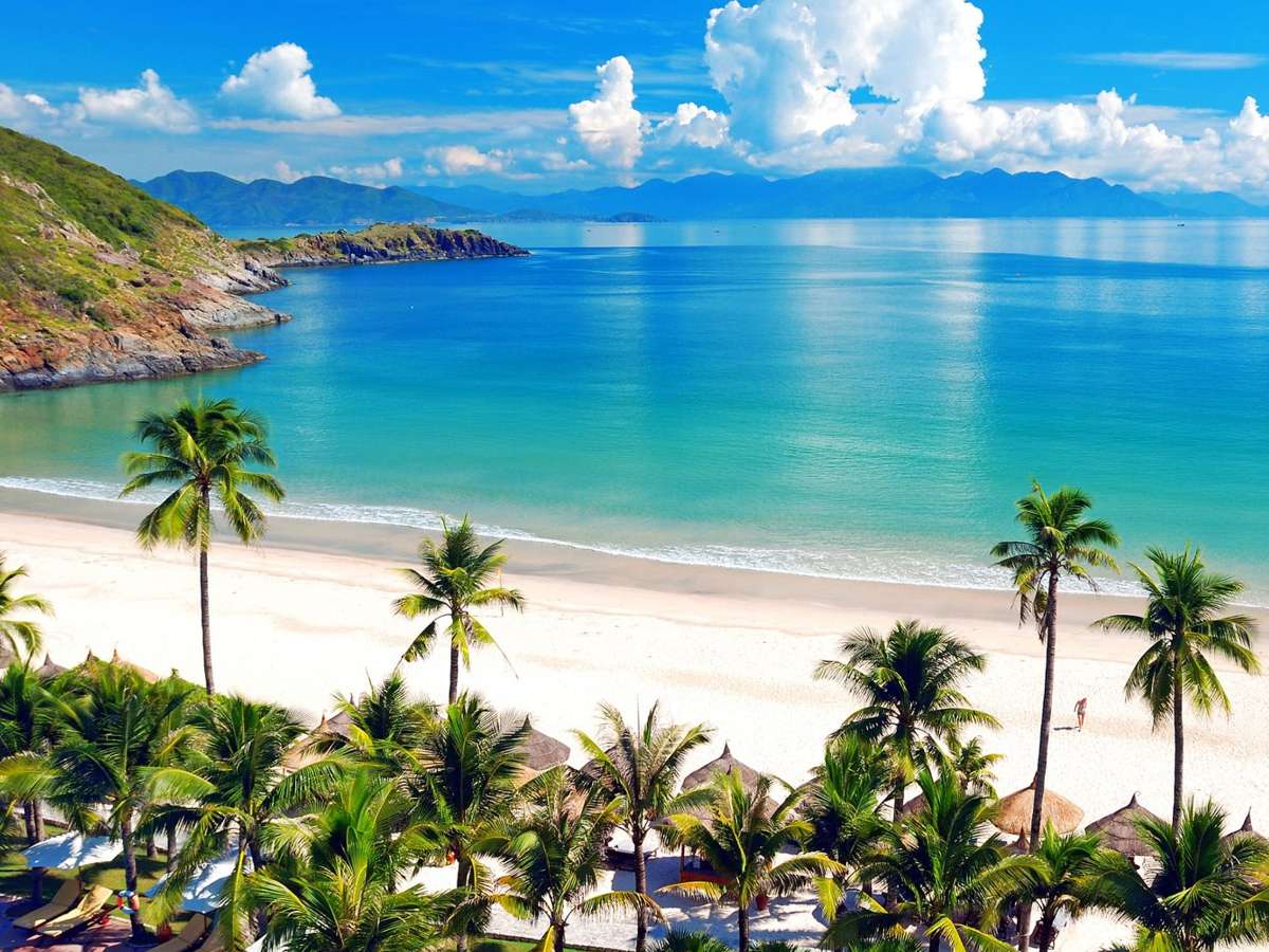 Ein wunderschöner Strand in Jamaika Online-Puzzle