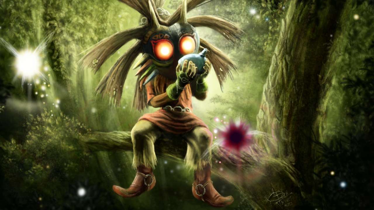 La leggenda della maschera di Zelda Majora puzzle online