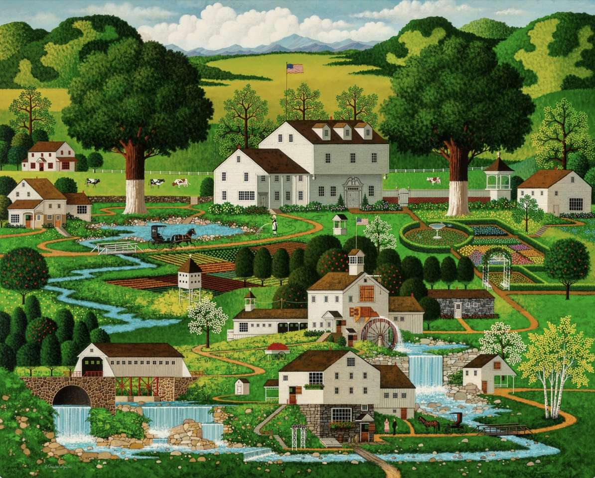 Rural gardens in a small hamlet online puzzle
