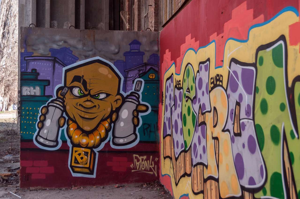 Graffiti, művészet online puzzle