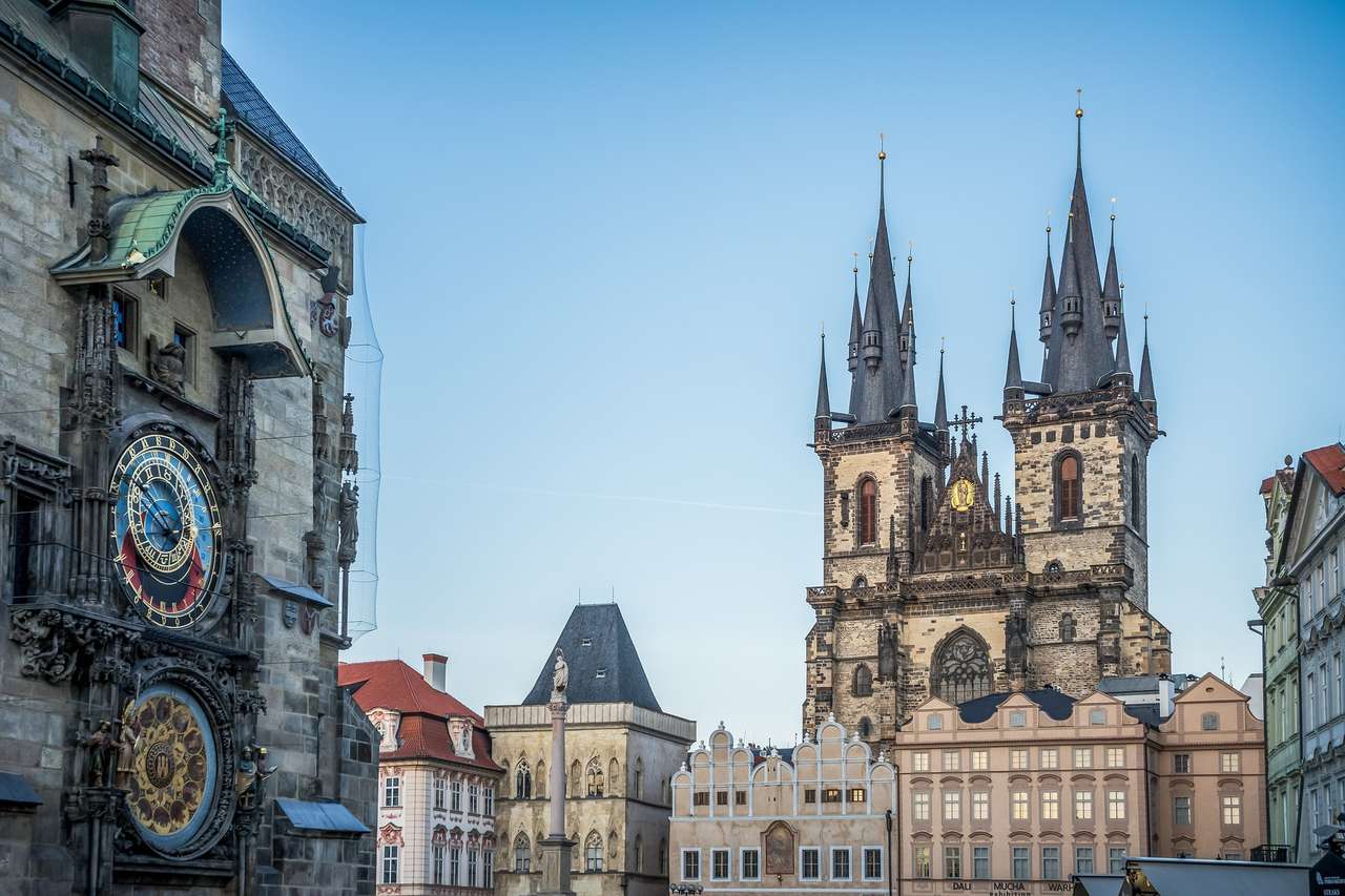 The center of Prague jigsaw puzzle online