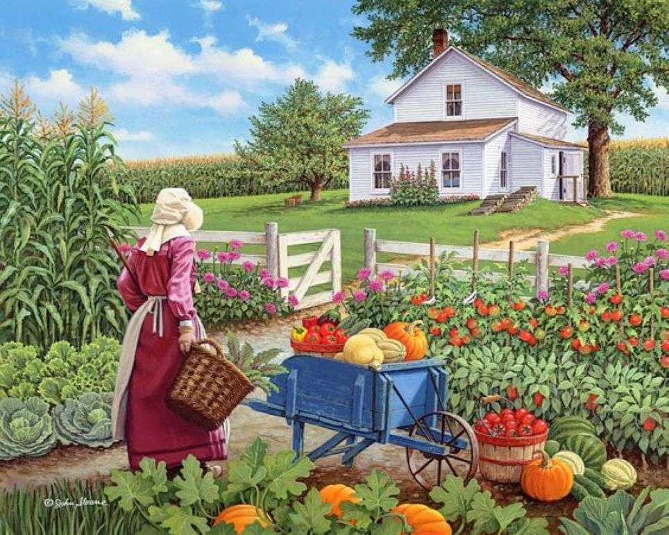 A harvest of vegetables jigsaw puzzle online