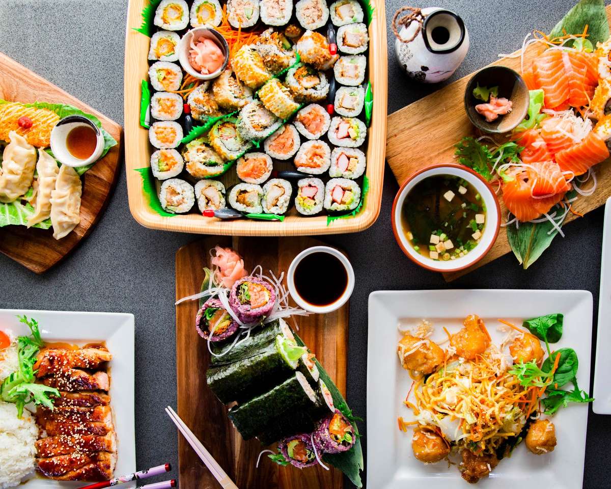 Sushi párty online puzzle