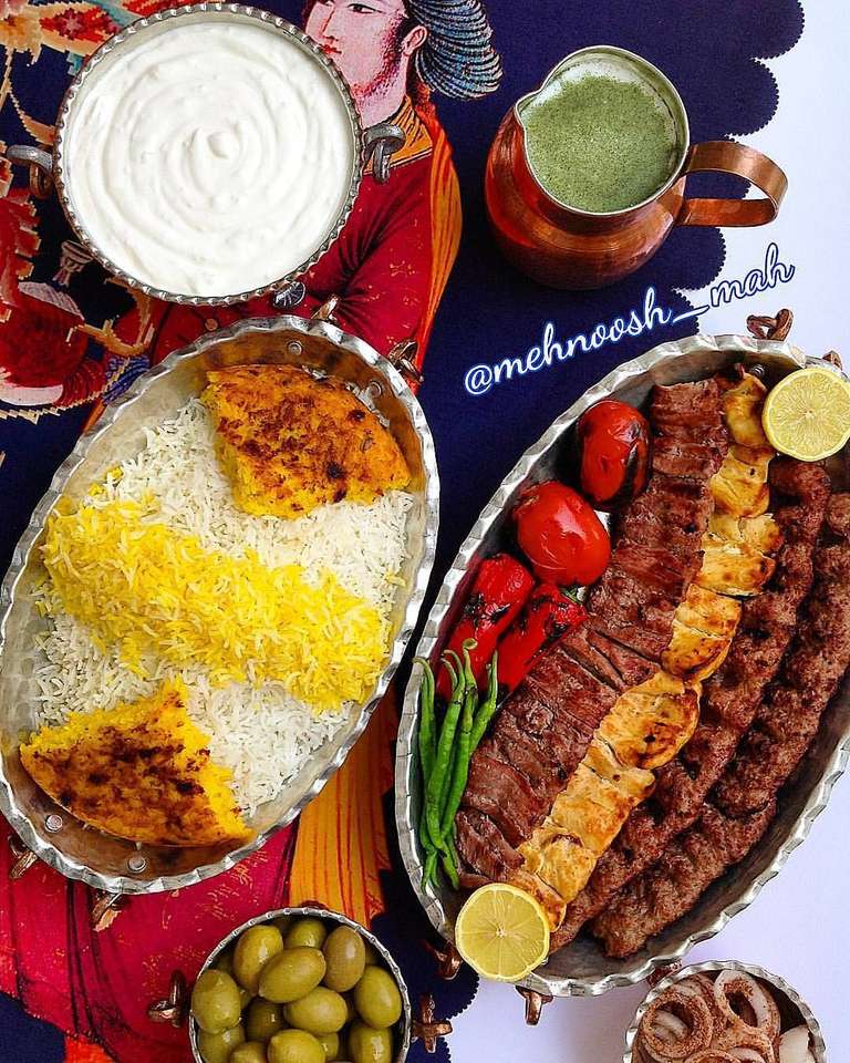 comida iraní rompecabezas en línea