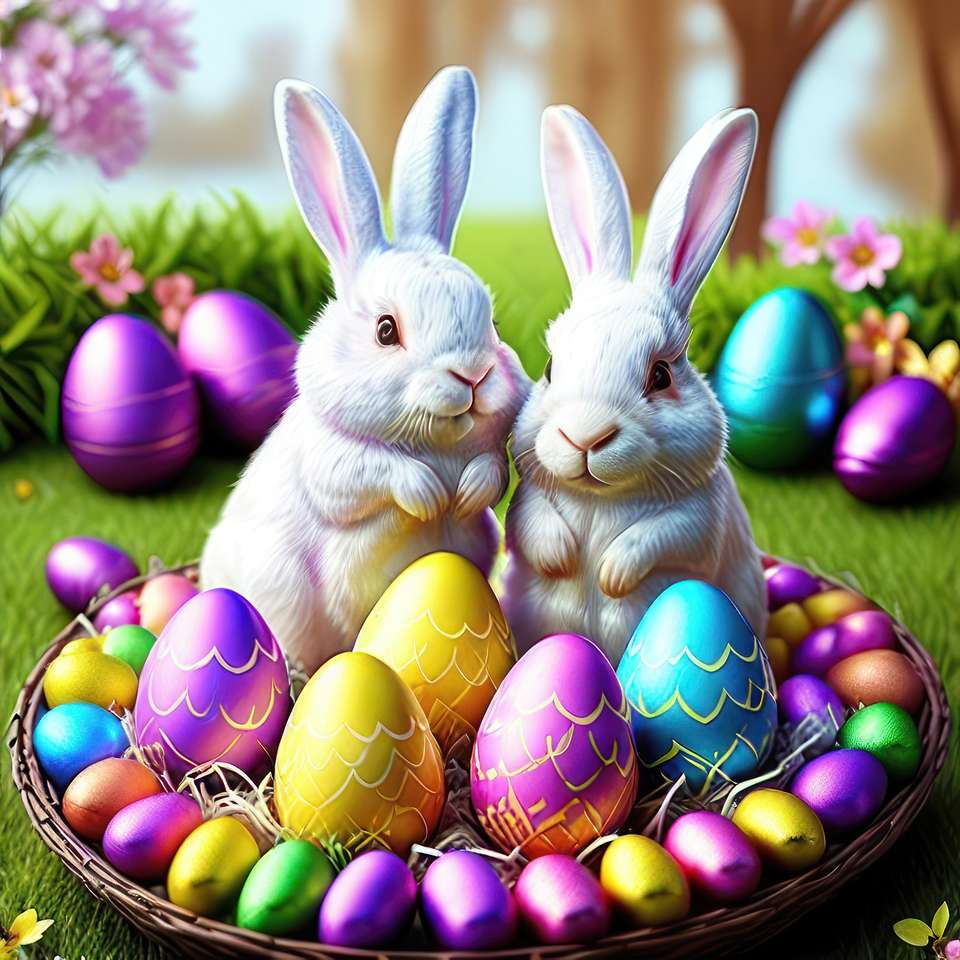 Easter chocolate ''Easter eggs'' online puzzle