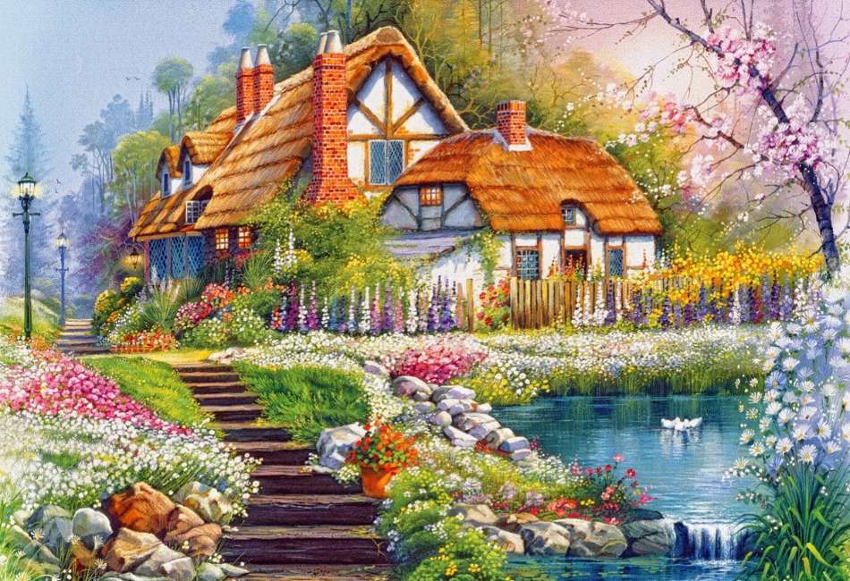 Bellissimo cottage, perfetto per una vacanza puzzle online