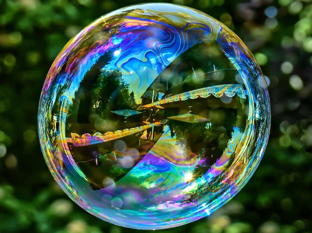 Mýdlová bublina Vícebarevná skládačky online