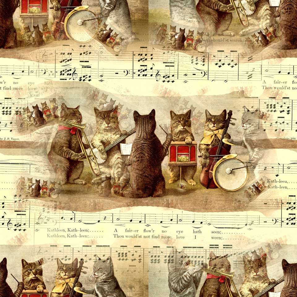 Cat orkester pussel på nätet