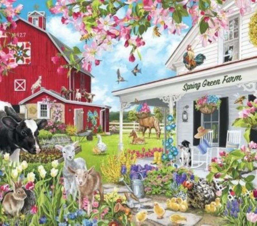 ферма през пролетта онлайн пъзел