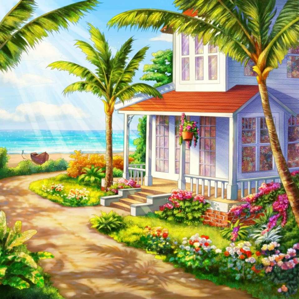 Casa de verão nos trópicos puzzle online