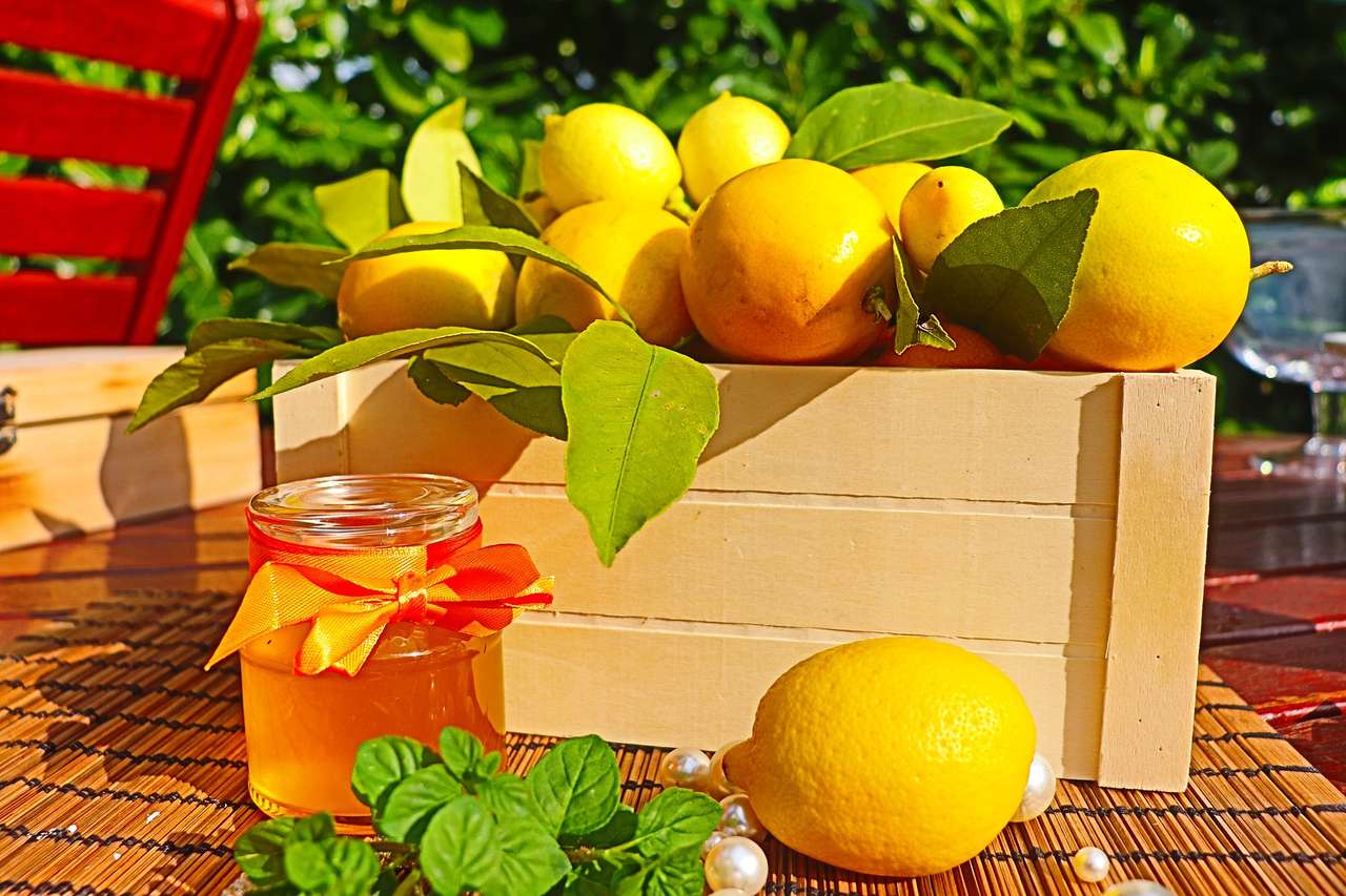 Citroner i en låda Pussel online