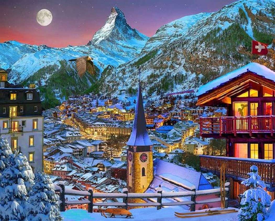 Das Matterhorn - Schweiz Puzzlespiel online