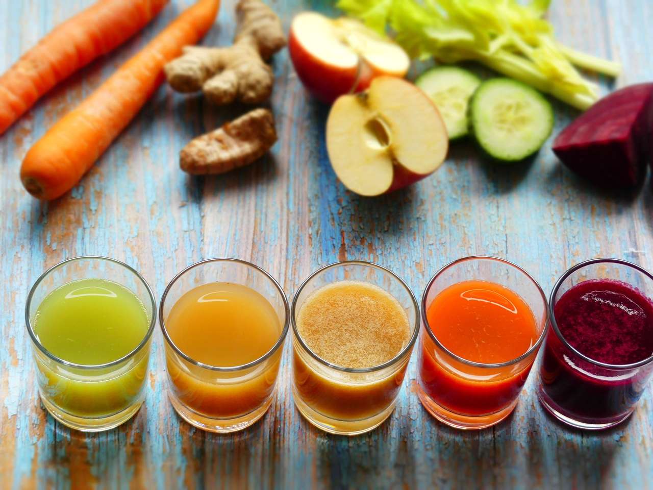 Fruit and vegetable juices online puzzle