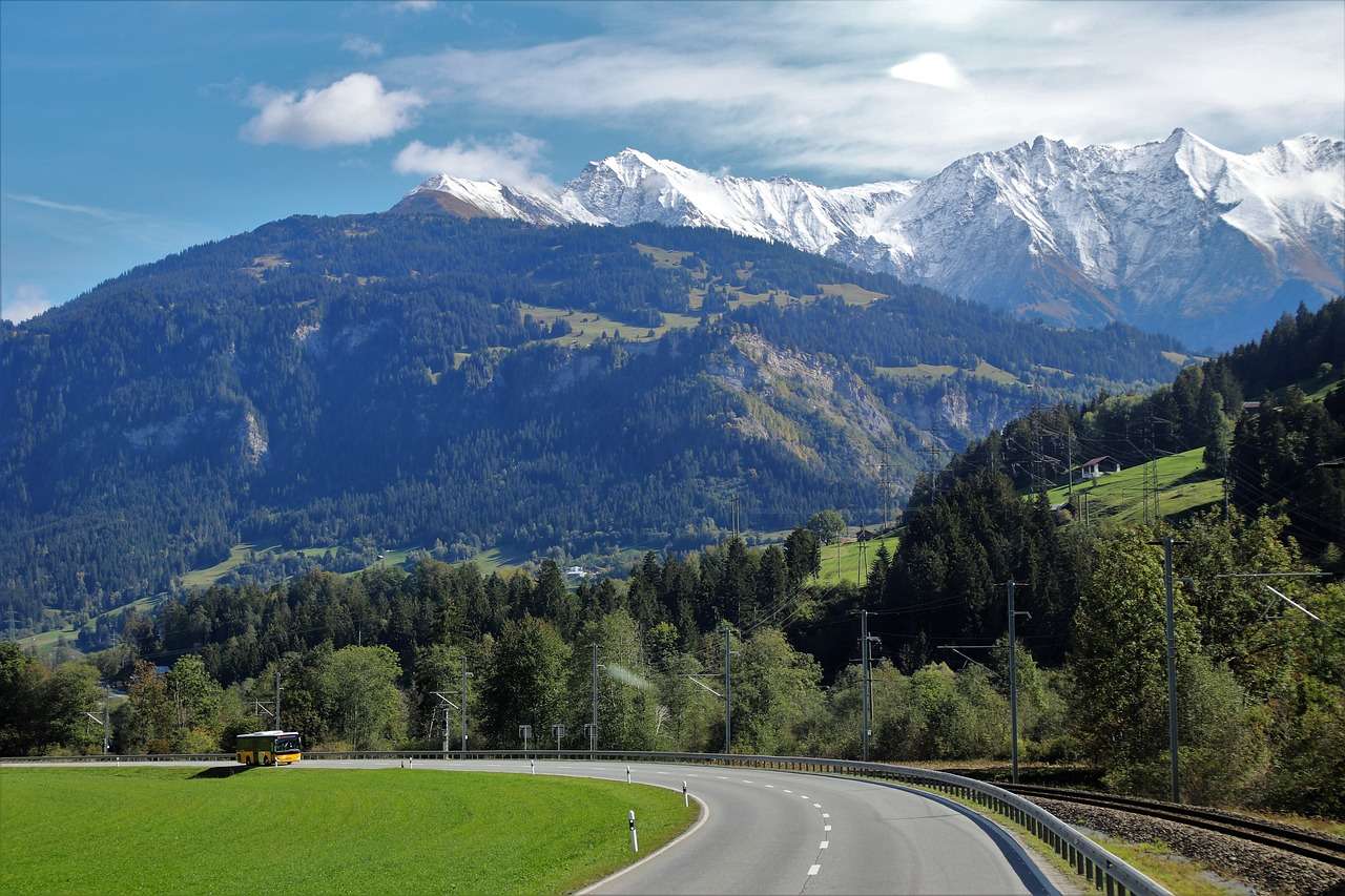 На върха на Алпите онлайн пъзел