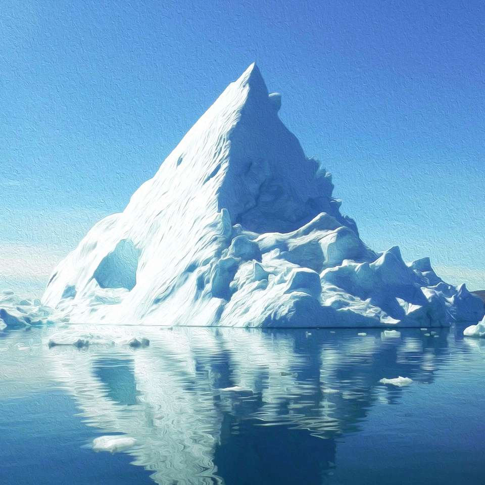 ledovec ve vodě skládačky online