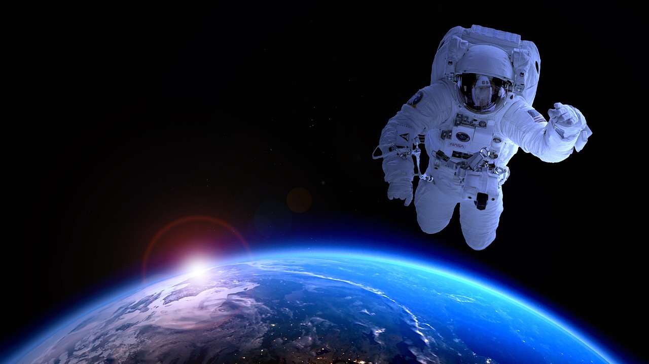Космічні подорожі космонавта онлайн пазл