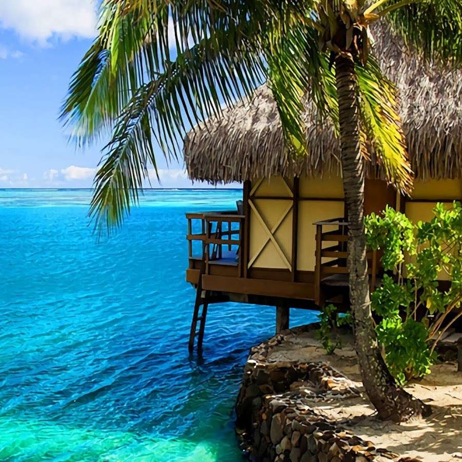 Тропическа ваканционна къща онлайн пъзел