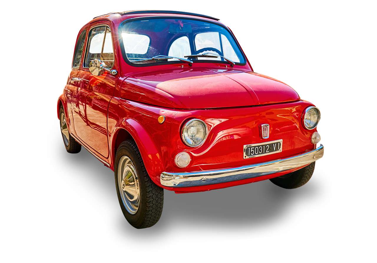 Coche Fiat 500 Antiguo rompecabezas en línea