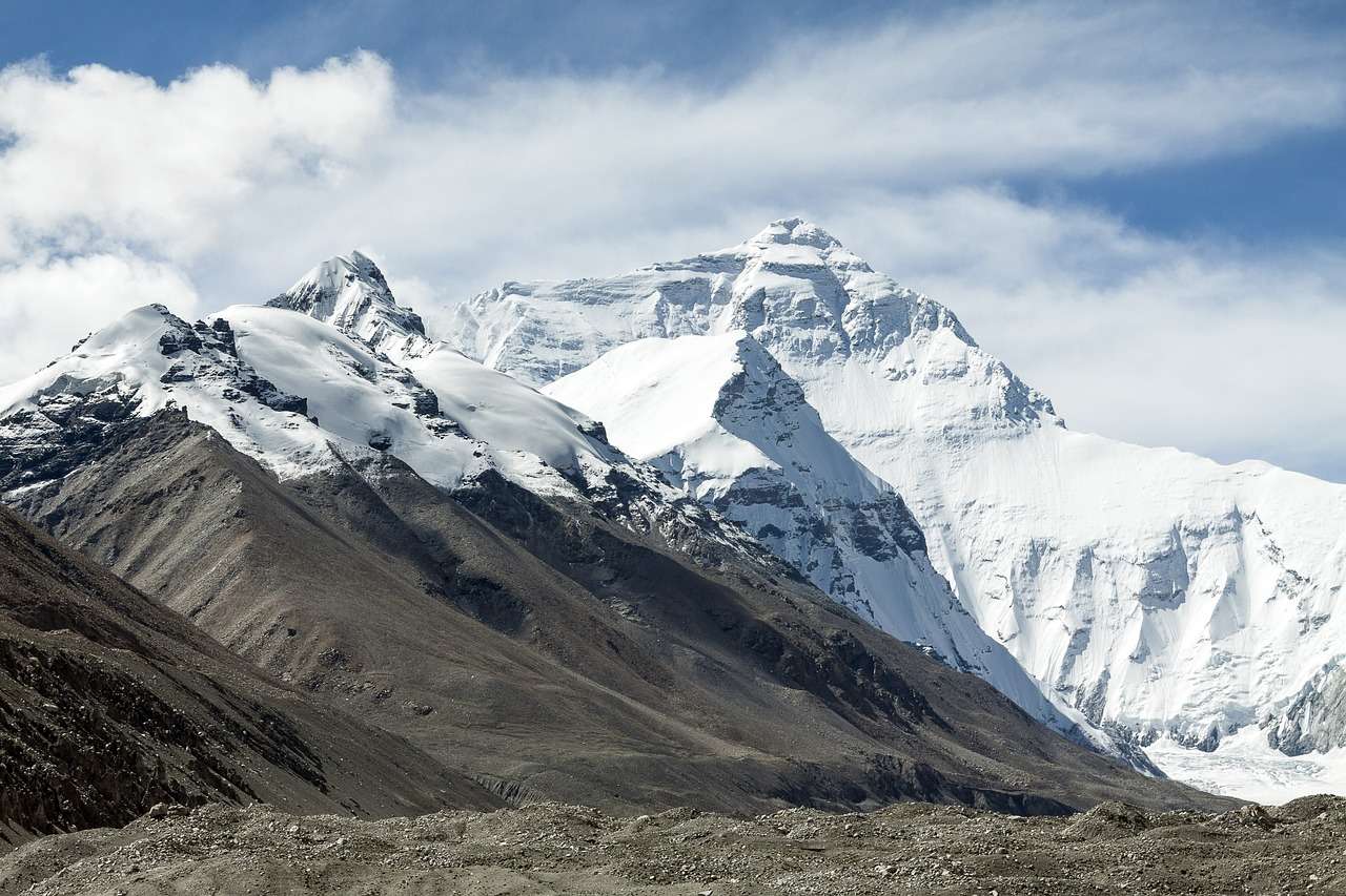 Tibet Cina Monte Everest puzzle online