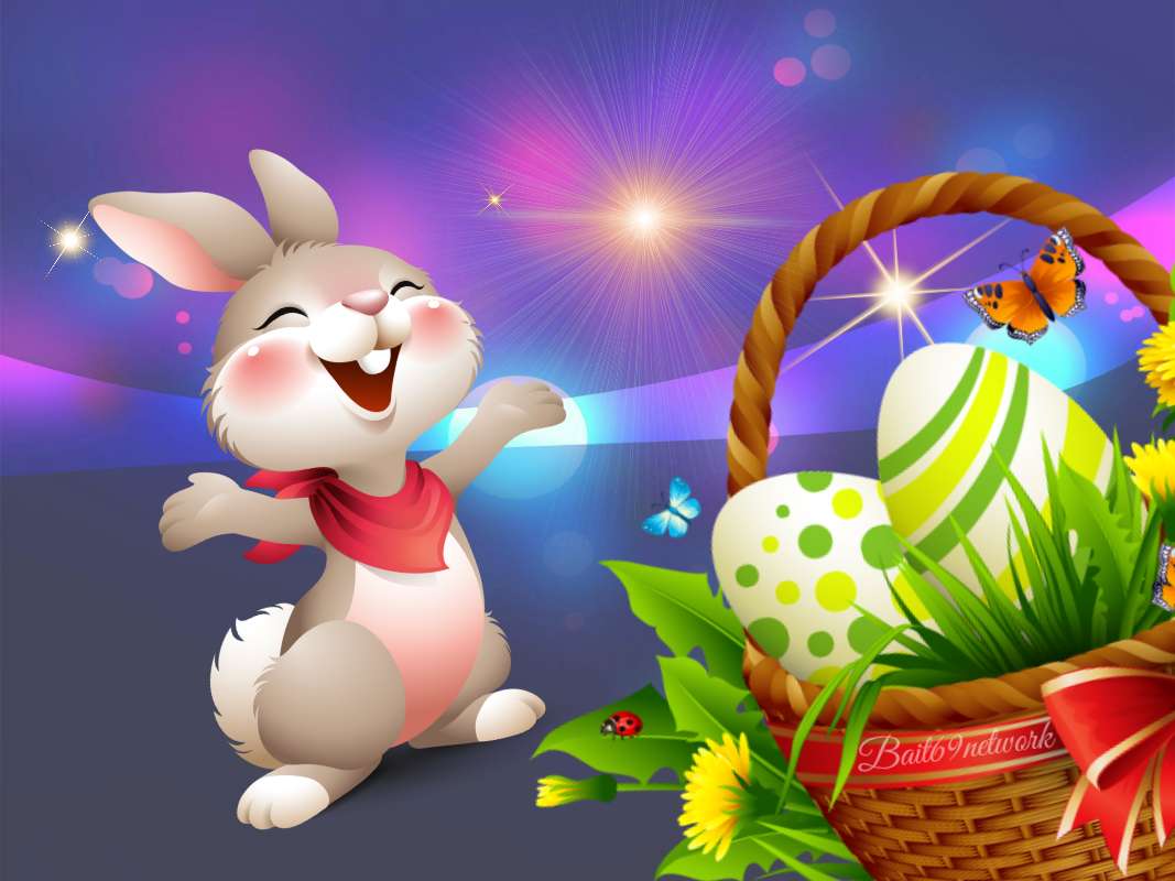 Velikonoční zajíček skládačky online